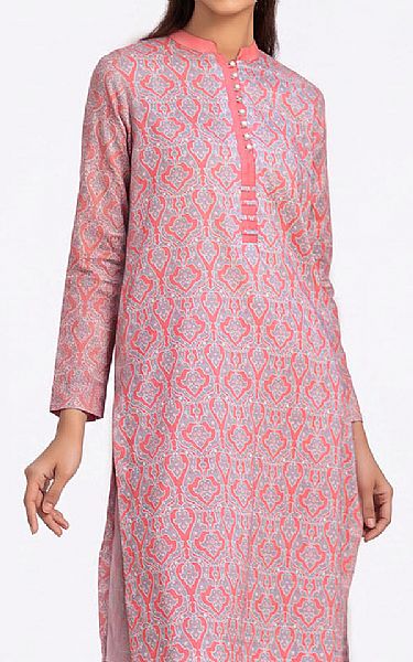 Gul Ahmed Lavender/Sea Pink Lawn Suit (2 pcs) | Pakistani Lawn Dress in USA- Image 2