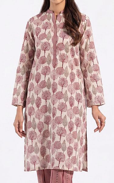 Gul Ahmed Off White/Oriental Pink Lawn Suit (2 pcs) | Pakistani Lawn Dress in USA- Image 2