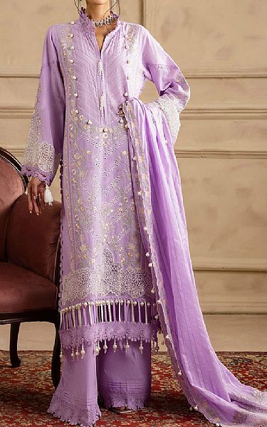 Gul Ahmed Lavender Lawn Suit | Pakistani Lawn Dress in USA- Image 1