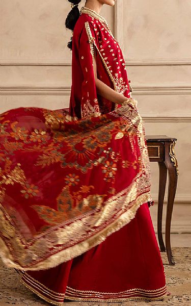 Gul Ahmed Scarlet Lawn Suit | Pakistani Lawn Dress in USA- Image 2
