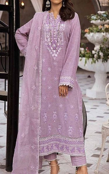 Gul Ahmed Lilac Jacquard Suit | Pakistani Lawn Suits- Image 1