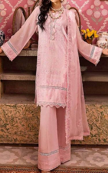Gul Ahmed Pink Swiss Voile Suit | Pakistani Lawn Suits- Image 1
