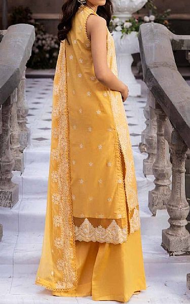 Gul Ahmed Yellow Lawn Suit | Pakistani Lawn Suits- Image 2
