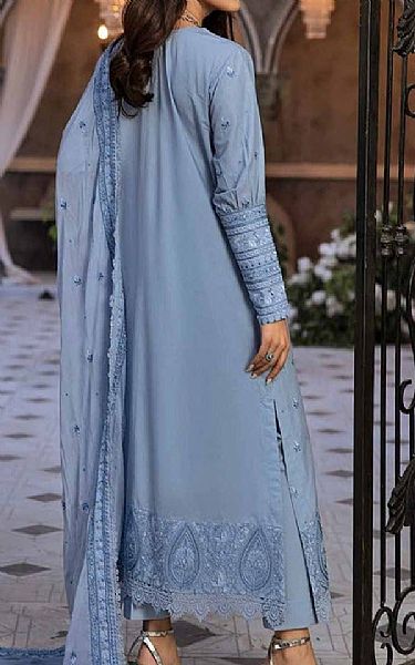 Gul Ahmed Faded Blue Lawn Suit | Pakistani Lawn Suits- Image 2