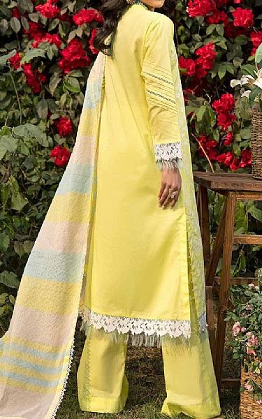 Gul Ahmed Light Yellow Lawn Suit | Pakistani Lawn Suits- Image 2