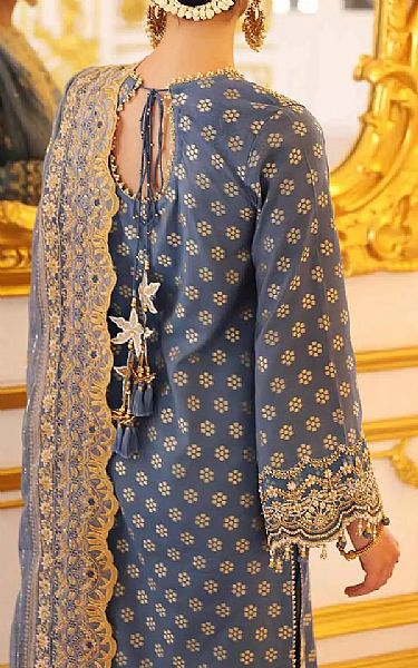 Gul Ahmed Slate Grey Jacquard Suit | Pakistani Dresses in USA- Image 2