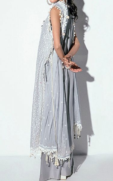 Gul Ahmed Grey Lawn Suit | Pakistani Lawn Dress in USA- Image 2