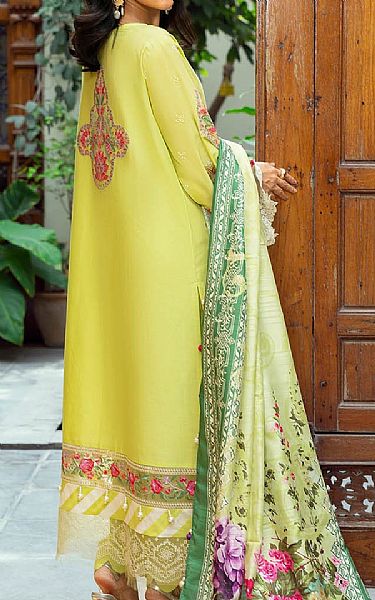 Gul Ahmed Lime Green Lawn Suit | Pakistani Lawn Dress in USA- Image 2