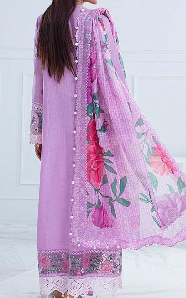Gul Ahmed Pale Purple Lawn Suit | Pakistani Lawn Dress in USA- Image 2
