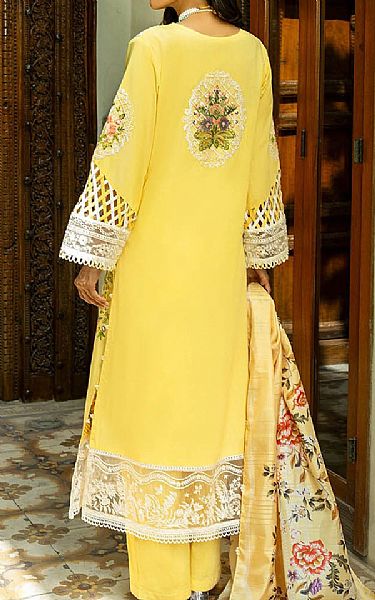 Gul Ahmed Yellow Lawn Suit | Pakistani Lawn Dress in USA- Image 2