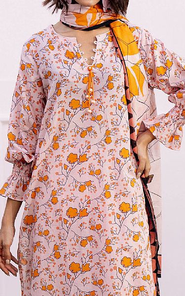 Gul Ahmed Cavern Pink Lawn Suit | Pakistani Lawn Dress in USA- Image 2