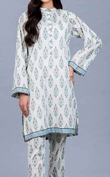 Gul Ahmed White Lawn Kurti | Pakistani Dresses in USA- Image 2