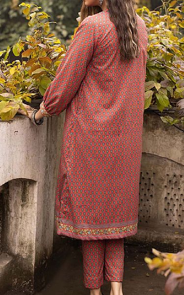 Pastel Red Lawn Kurti | Pakistani Dresses in USA