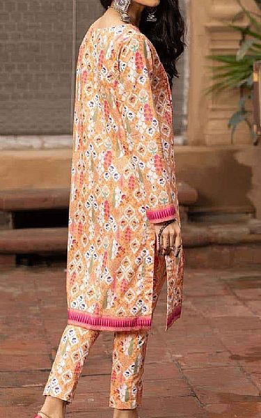 Peach/White Lawn Kurti | Pakistani Dresses in USA