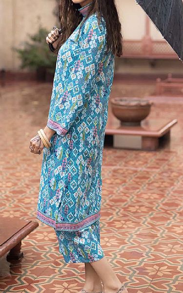 Turquoise Lawn Kurti | Pakistani Dresses in USA