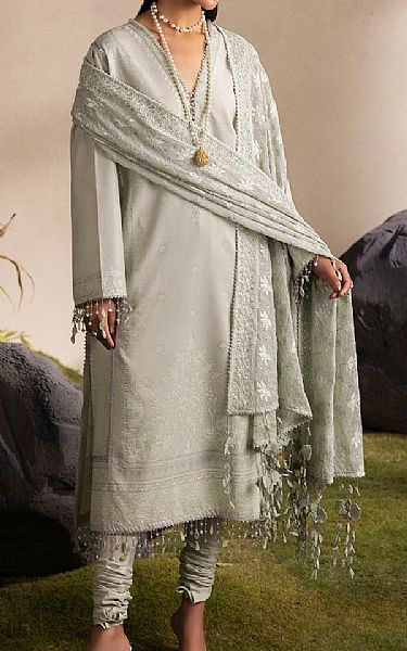 Gul Ahmed Grey Lawn Suit | Pakistani Lawn Dress in USA- Image 1