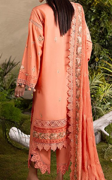 Gul Ahmed Peach Lawn Suit | Pakistani Lawn Dress in USA- Image 2