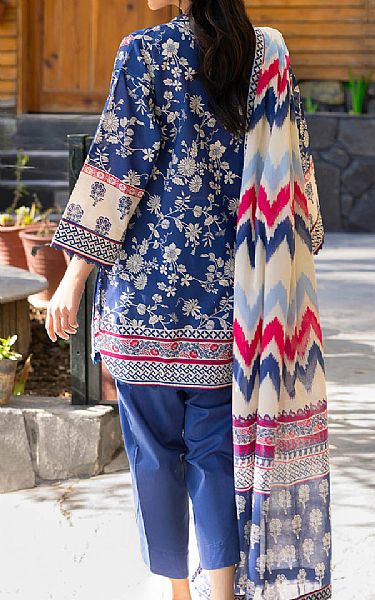 Gul Ahmed Blue Lawn Suit | Pakistani Lawn Dress in USA- Image 2