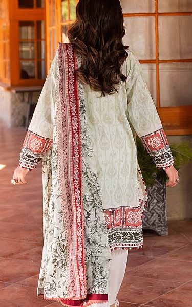 Gul Ahmed Off White Lawn Suit | Pakistani Lawn Dress in USA- Image 2