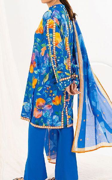 Gul Ahmed Blue Lawn Suit | Pakistani Lawn Dress in USA- Image 2