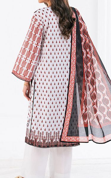 Gul Ahmed Off White Lawn Suit | Pakistani Lawn Dress in USA- Image 2