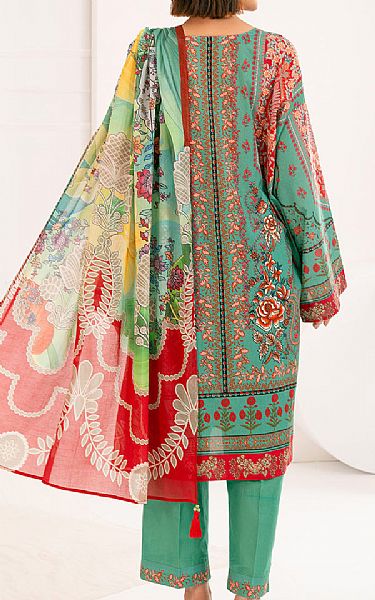 Gul Ahmed Sea Green Lawn Suit | Pakistani Lawn Dress in USA- Image 2