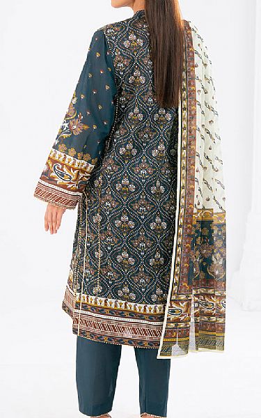 Gul Ahmed Nile Blue Lawn Suit | Pakistani Lawn Dress in USA- Image 2