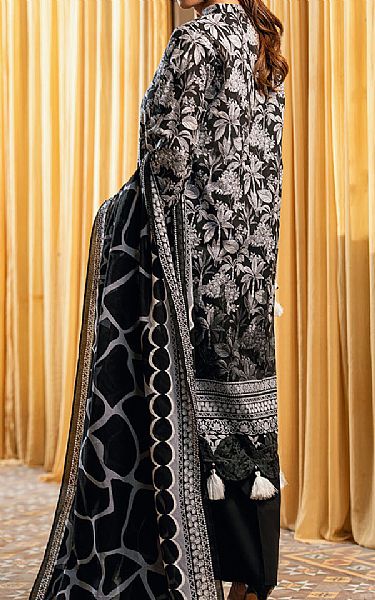 Gul Ahmed Black/Off White Lawn Suit | Pakistani Lawn Dress in USA- Image 2