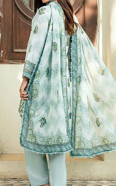 Gul Ahmed Pale Blue Cross Hatch Suit | Pakistani Lawn Dress in USA- Image 2