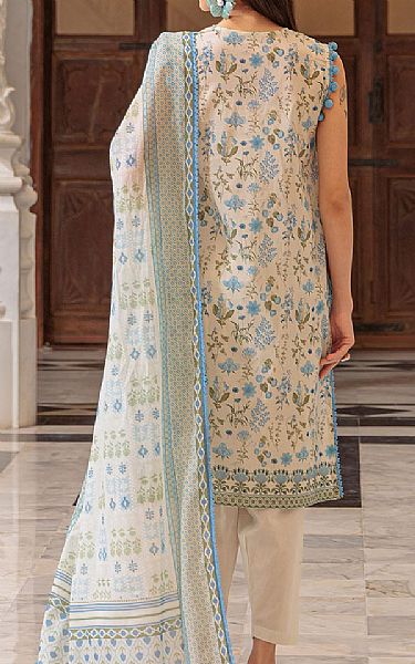 Gul Ahmed Ivory Lawn Suit | Pakistani Lawn Dress in USA- Image 2