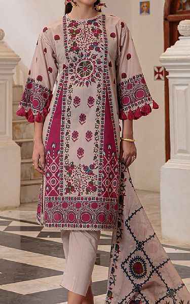 Gul Ahmed Dusty Grey Lawn Suit | Pakistani Lawn Dress in USA- Image 1