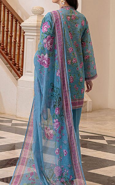 Gul Ahmed Hippie Blue Lawn Suit | Pakistani Lawn Dress in USA- Image 2