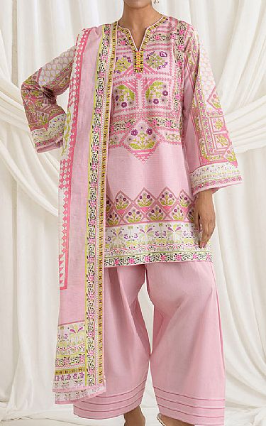 Gul Ahmed Light Pink Lawn Suit | Pakistani Lawn Dress in USA- Image 1