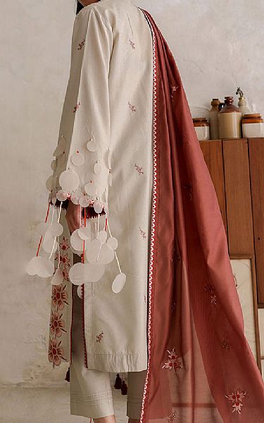 Gul Ahmed Grey Lawn Suit | Pakistani Lawn Dress in USA- Image 2