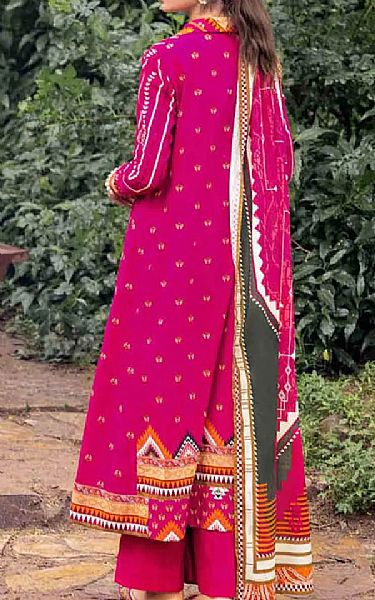 Gul Ahmed Hot Pink Khaddar Suit | Pakistani Winter Dresses- Image 2
