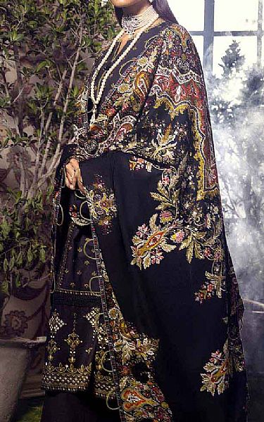 Gul Ahmed Indigo Khaddar Suit | Pakistani Winter Dresses- Image 2