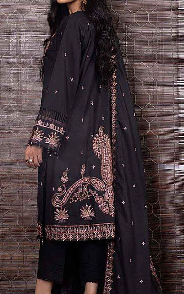 Gul Ahmed Black Karandi Suit | Pakistani Dresses in USA- Image 2