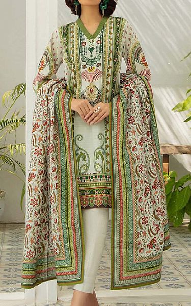 Gul Ahmed Off White Khaddar Suit | Pakistani Winter Dresses in USA- Image 1