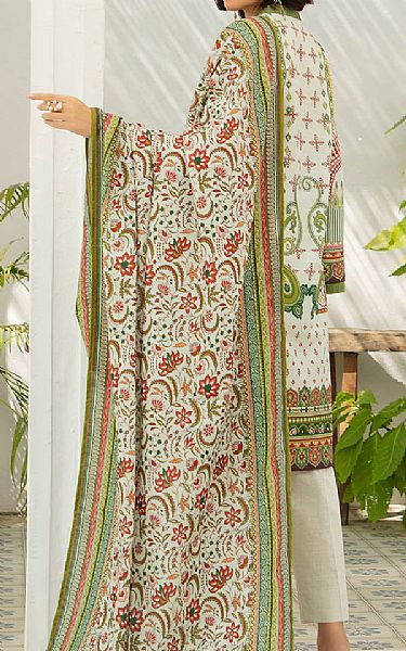 Gul Ahmed Off White Khaddar Suit | Pakistani Winter Dresses in USA- Image 2