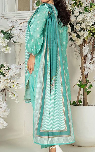 Gul Ahmed Aqua Khaddar Suit | Pakistani Winter Dresses in USA- Image 2