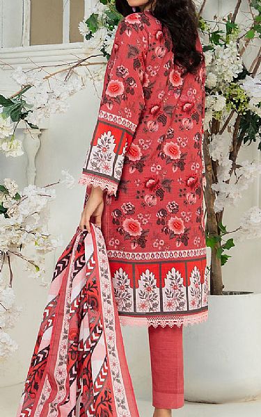 Gul Ahmed Pastel Red Khaddar Suit | Pakistani Winter Dresses in USA- Image 2