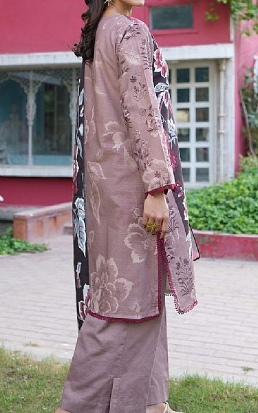 Gul Ahmed Light Mauve Khaddar Suit | Pakistani Winter Dresses in USA- Image 2