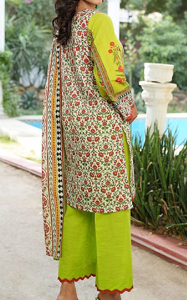 Gul Ahmed Lime Green Khaddar Suit | Pakistani Winter Dresses in USA- Image 2