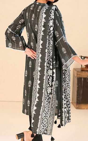 Gul Ahmed Black Khaddar Suit | Pakistani Winter Dresses in USA- Image 2