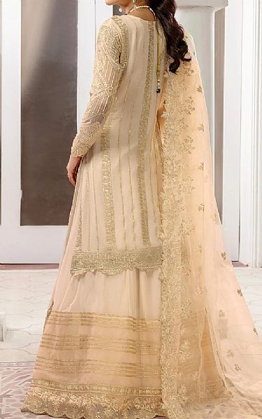 House Of Nawab Ivory Chiffon Suit | Pakistani Embroidered Chiffon Dresses- Image 2