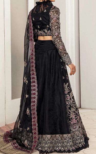 House Of Nawab Black Organza Suit | Pakistani Embroidered Chiffon Dresses USA- Image 2