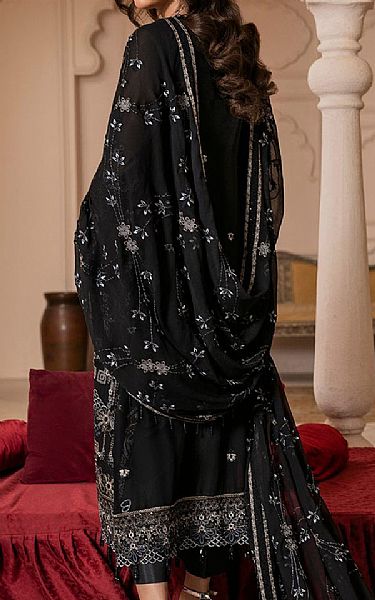 House Of Nawab Black Chiffon Suit | Pakistani Embroidered Chiffon Dresses USA- Image 2