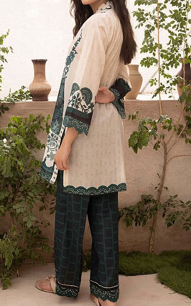 Humdum Teal Lawn Suit (2 Pcs) | Pakistani Lawn Dress in USA- Image 2