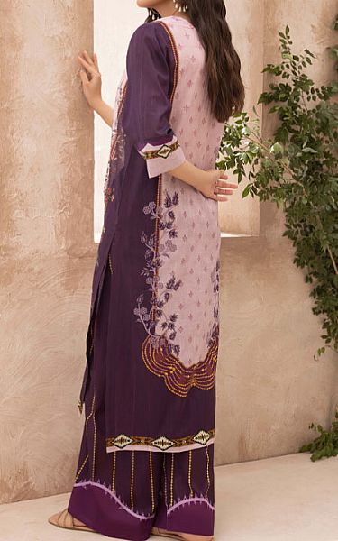 Humdum Plum Lawn Suit (2 Pcs) | Pakistani Lawn Dress in USA- Image 2