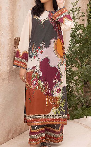 Humdum Multicolor Lawn Suit (2 Pcs) | Pakistani Lawn Dress in USA- Image 1